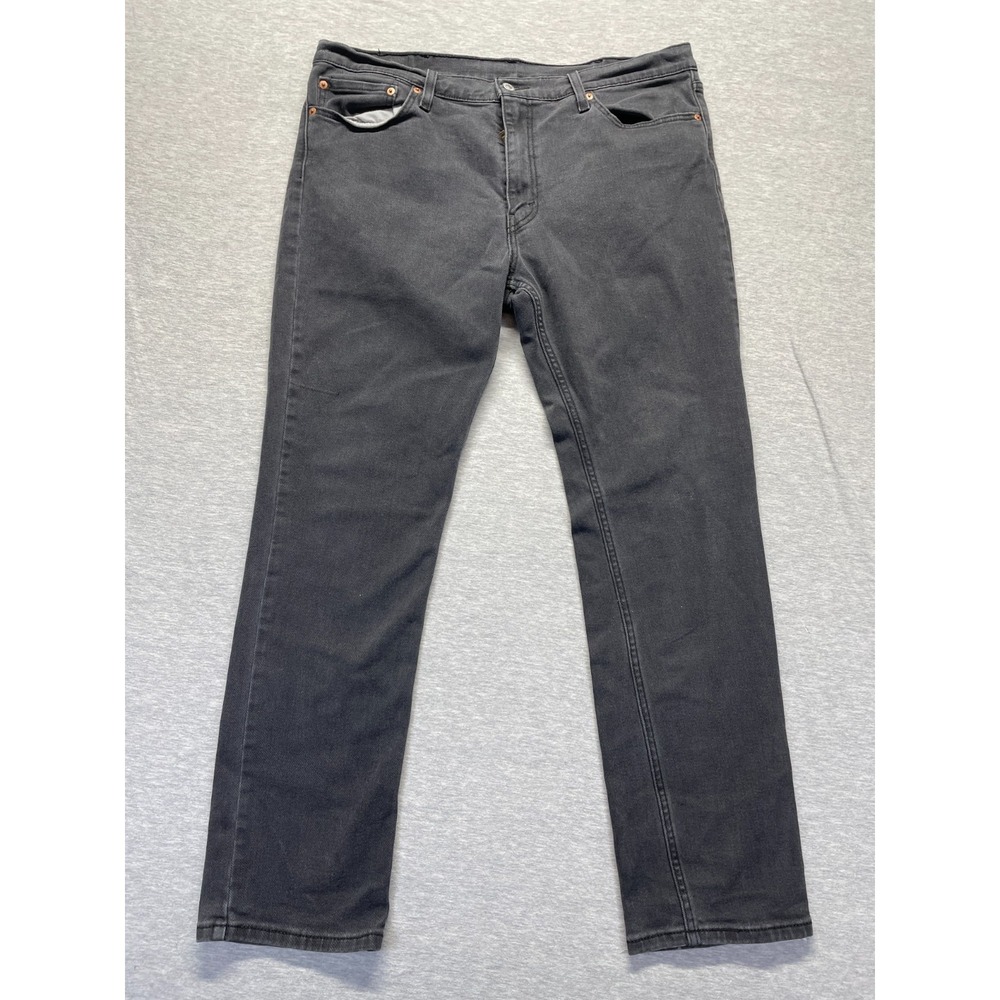 Levi's 511 Slim Fit Jeans Mens 38x32 (Fits 37x31) Dark Gray Denim Straight Leg